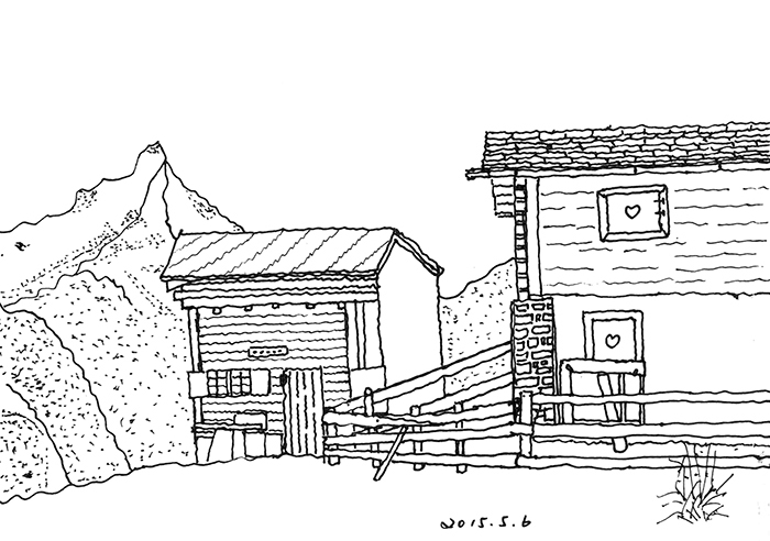 线描风景2